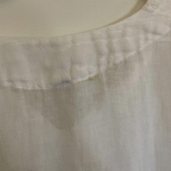 Women’s Michael stars white linen top dress size medium m - Picture 6 of 13